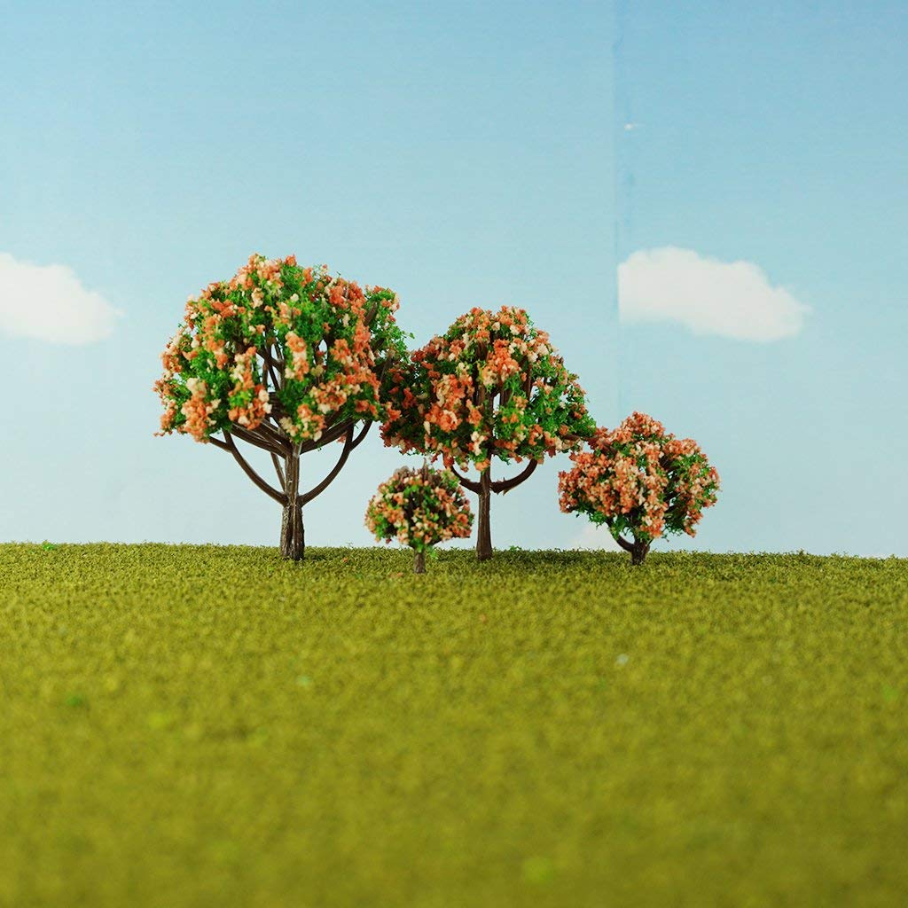Lot de 70pcs Arbre Miniature Plantes Arbre Modèle, modèle Paysage, l'Architecture Arbres, Trains Railways Paysage Ho OO Z TT Multi Scale