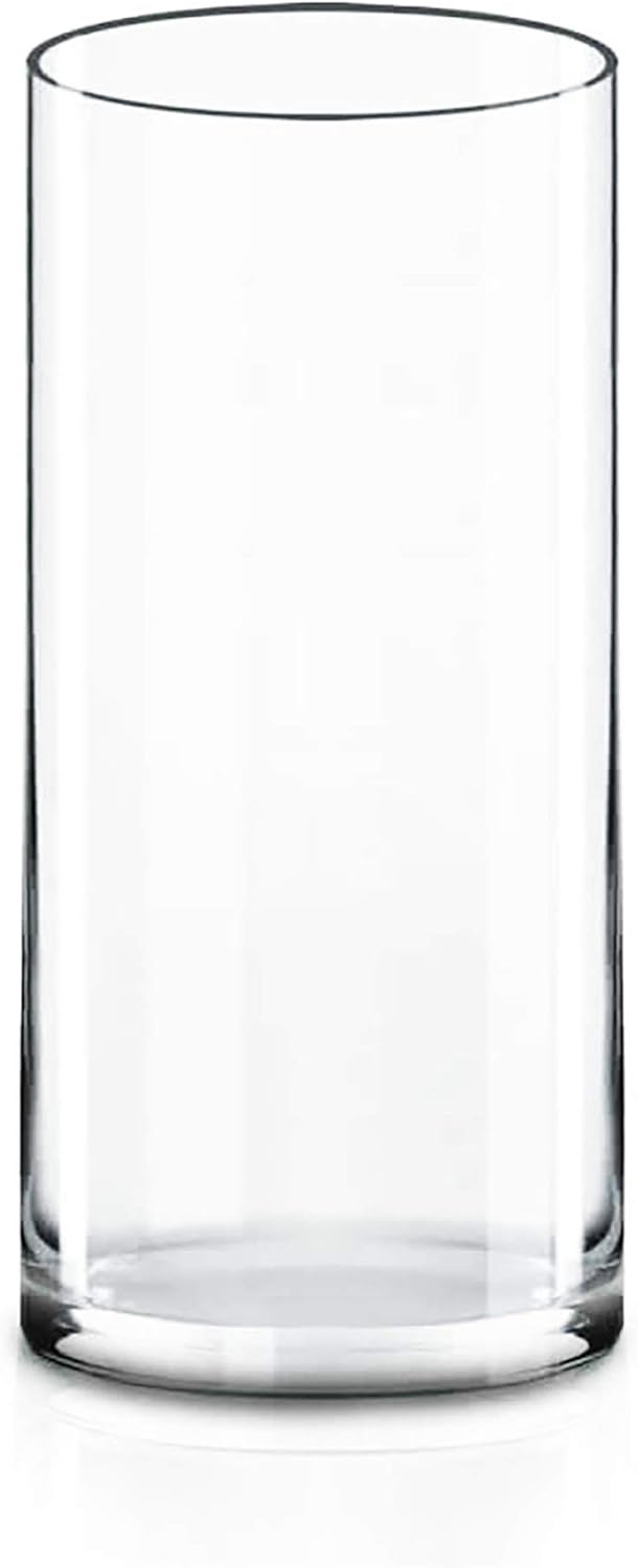 CYS Excel Clear Glass Cylinder Vase (H9" D4") Multiple