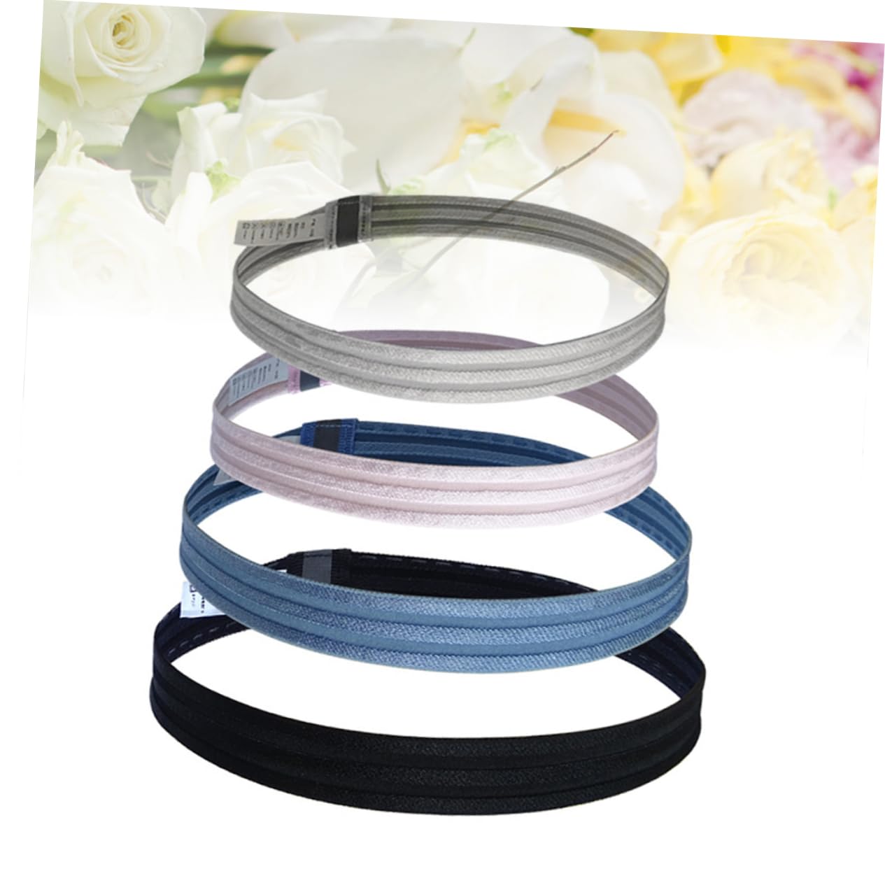 INOOMP 9 Piezas Diadema Antideslizante Diademas atléticas Diademas Deportivas Anchas Diadema para Correr Cinta Pelo Deporte Banda para el Cabello Deportiva Reflectante Deportes Venda