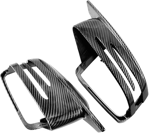 Miniatura 6 de Moldura de cubierta de espejo retrovisor, estilo fibra de carbono, cubierta de espejo retrovisor, moldura lateral de puerta, compatible con Mercedes