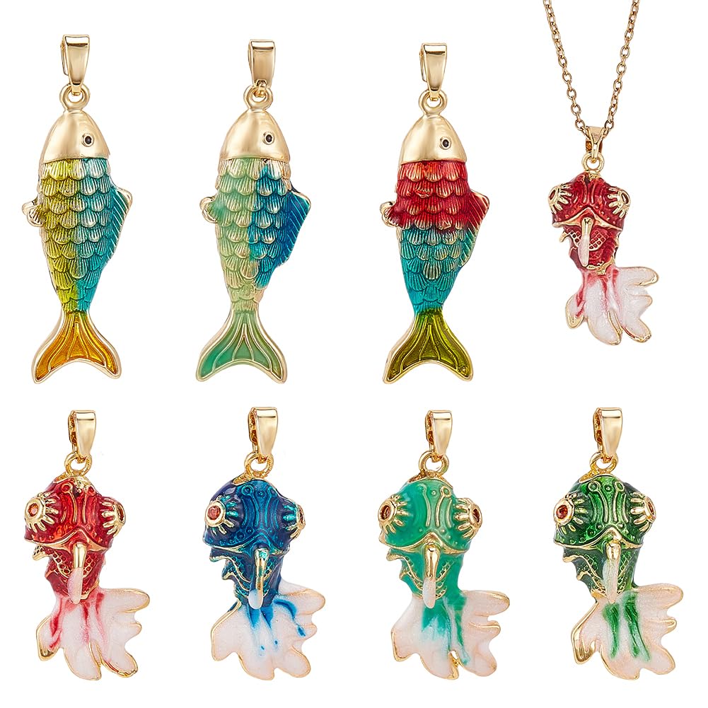 Breloques poisson émaillées pour vos bijoux artisanaux de plage