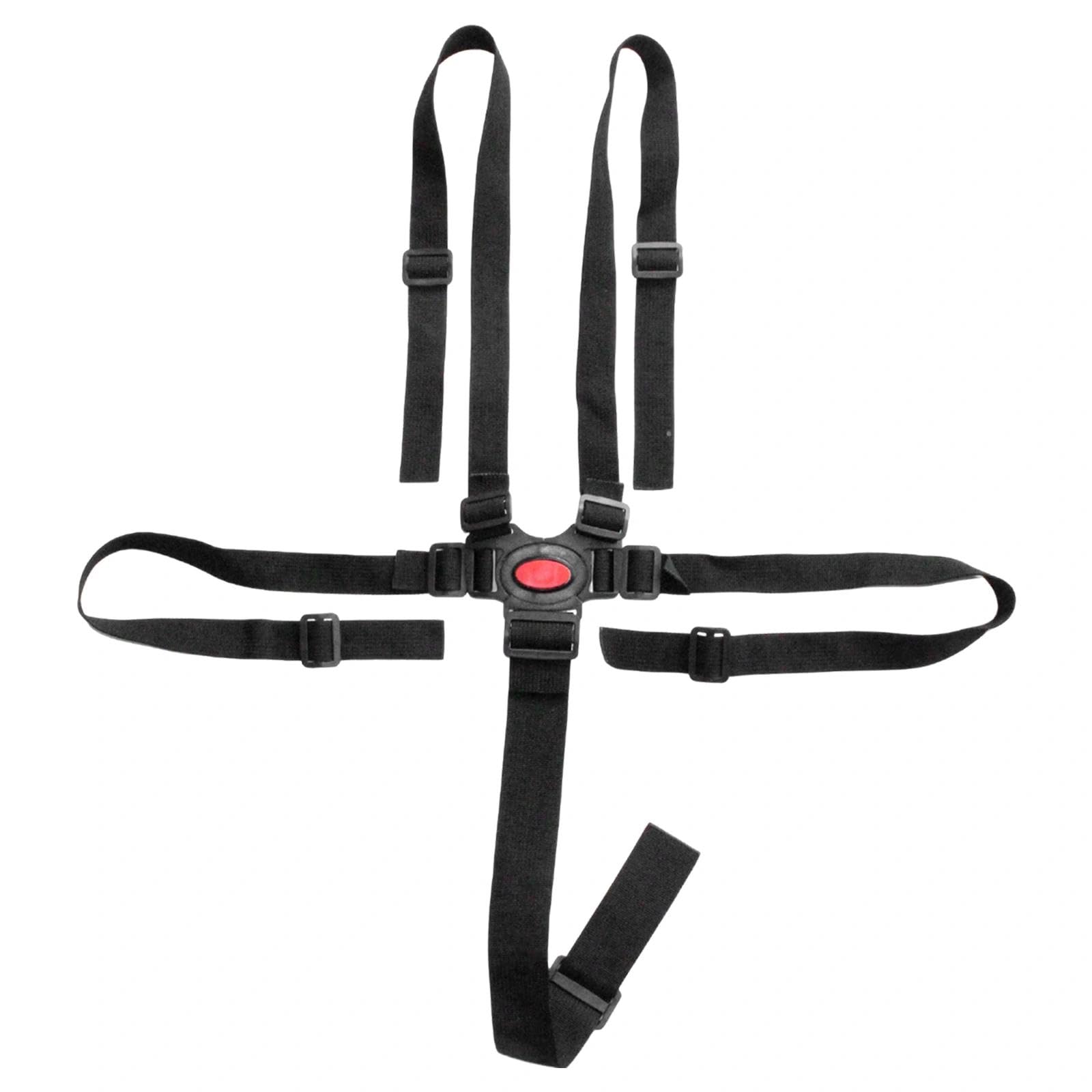 Universal Baby 5 Point Harness Belt, Baby highchair Harness Adjustable Stroller Seat Harness for Children High Chair Safety Belts Baby Strap Restraint Belt Cross Straps for Stroller Pushchair Buggy