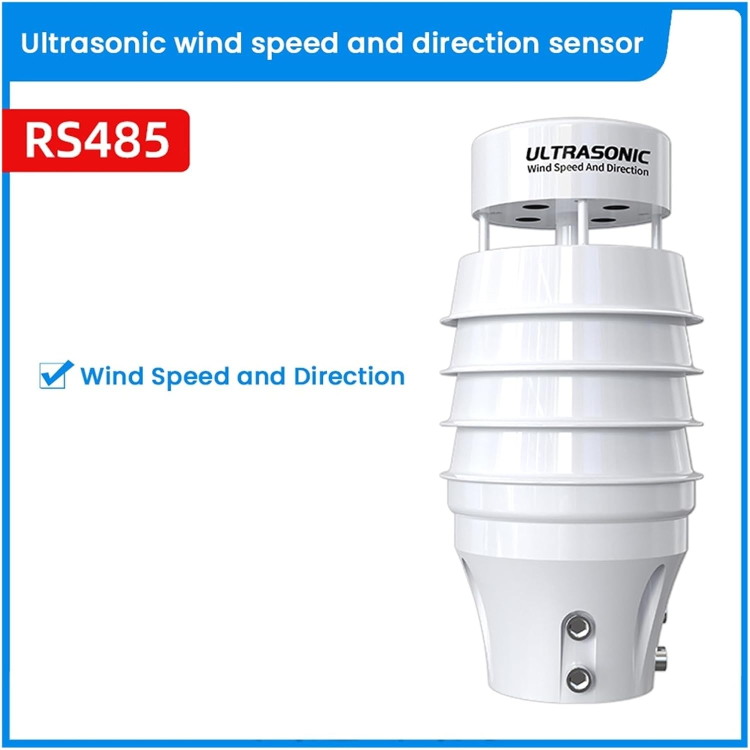 Wind Speed Weather Station, Agricultural Solar Radiation Sensor PM2.5 Temperature and Humidity Rainfall Transmitter(Style A)