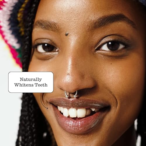 Miniatura 7 de Twice Pasta de dientes hidroxiapatita sin flúor, blanqueamiento suave con carbón. Sin desorden, gran sabor, cuidado bucal y dental completo (sabor a