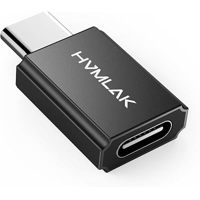 HVMLAK Link240 USB-C Motorcycle CarPlay Bluetooth Headset Substitute Adapter Bypass 2.0 with Max 45W Fast Charging Port, Black