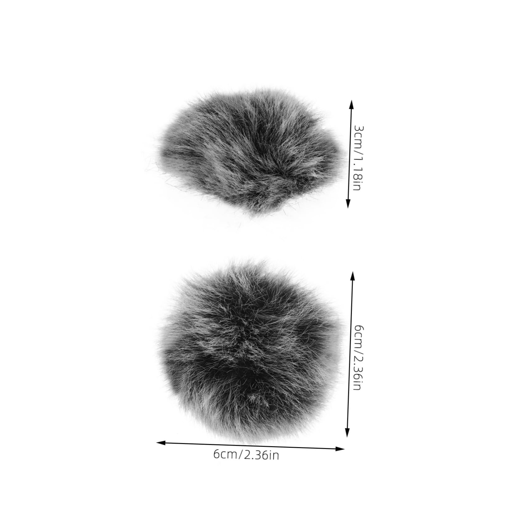Windproof Furry Microphone Windscreen Cover Protective Ktv Singing Accessory Artificial Fur Muff