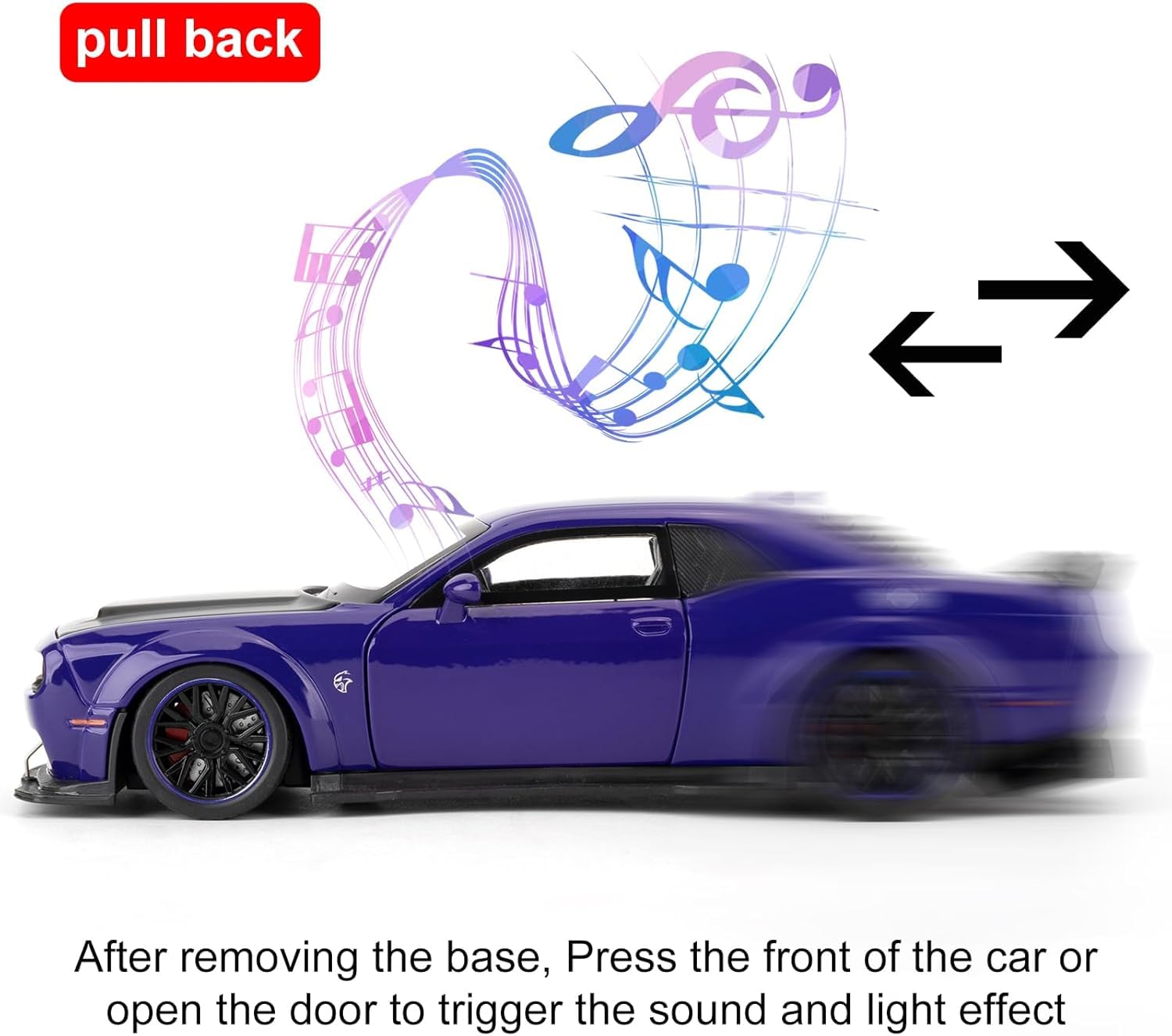 FEXXA Hellcat Dodge Challenger Die-Cast Car - Birthday Gift -4