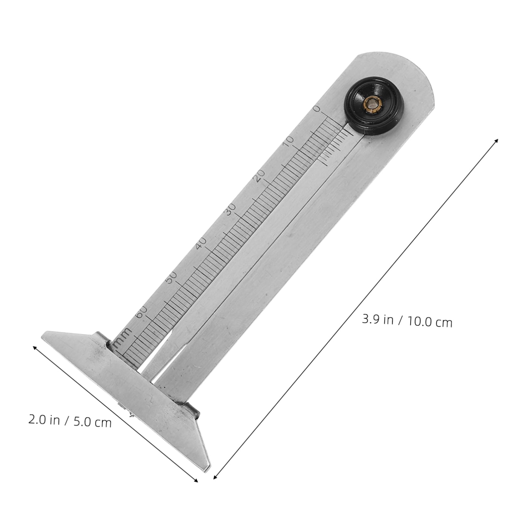 SOLUSTRE Tread Depth Gauge 0-30mm Range Compact Tire Checker for Car Safety Measurement