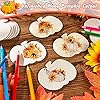 Blulu 96 Pcs Wooden Pumpkin Cutouts Thanksgiving Unfinished Wood Cutout Blank Pumpkin Shape Cutout for Fall Thanksgiving Party DIY Craft Decoration Supplies (Wood Color) #2