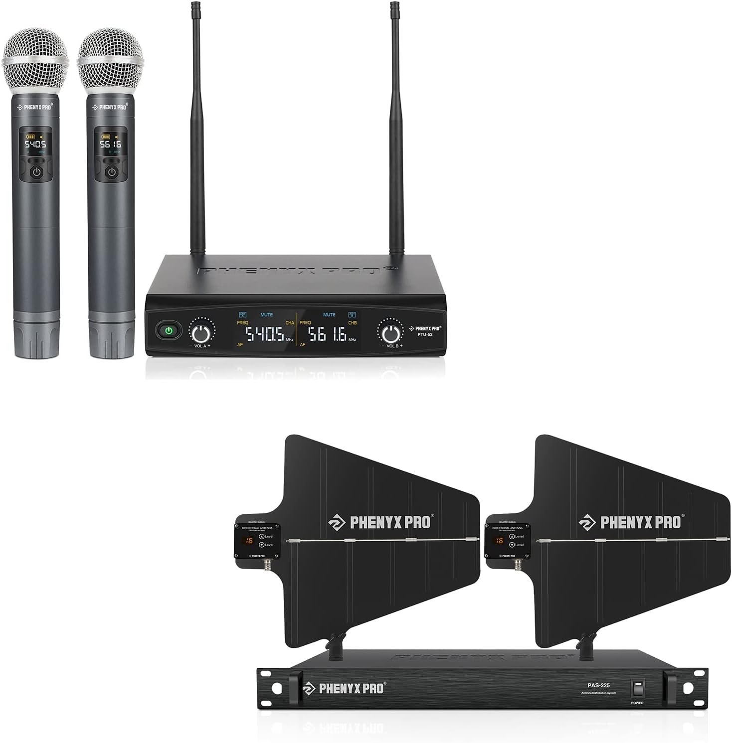 Phenyx Pro UHF Wireless Microphone System PTU52A Bundle