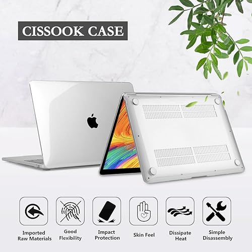 Miniatura 5 de CISSOOK Funda compatible con MacBook Air de 15 pulgadas 2023 2024 versión A2941 M2 A3114 M3 chip con Touch ID, carcasa rígida de plástico