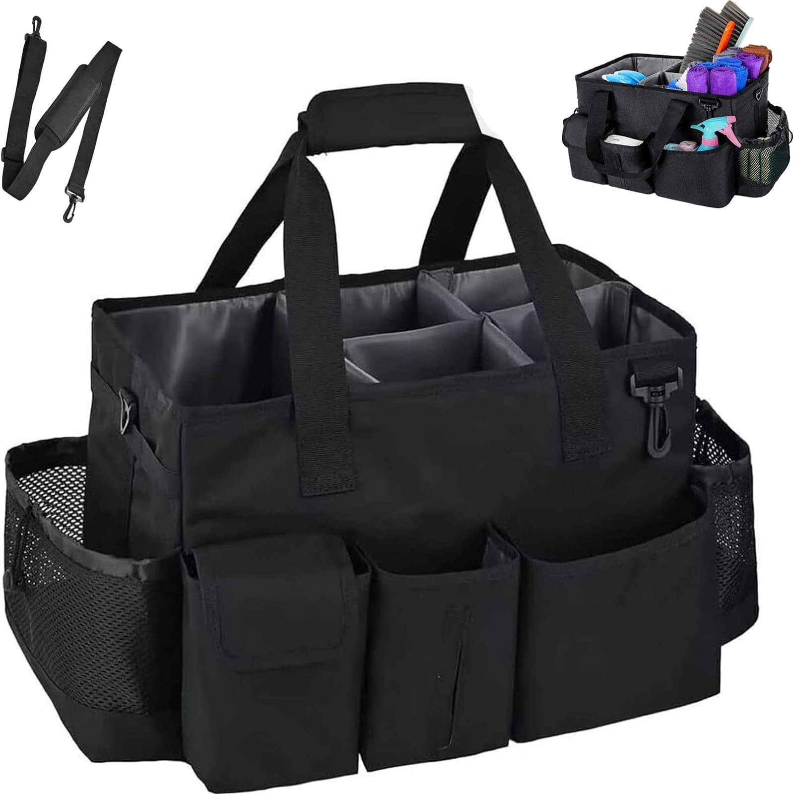 TUEGHER Large Wearable Cleaning Caddy Bag, Cleaning