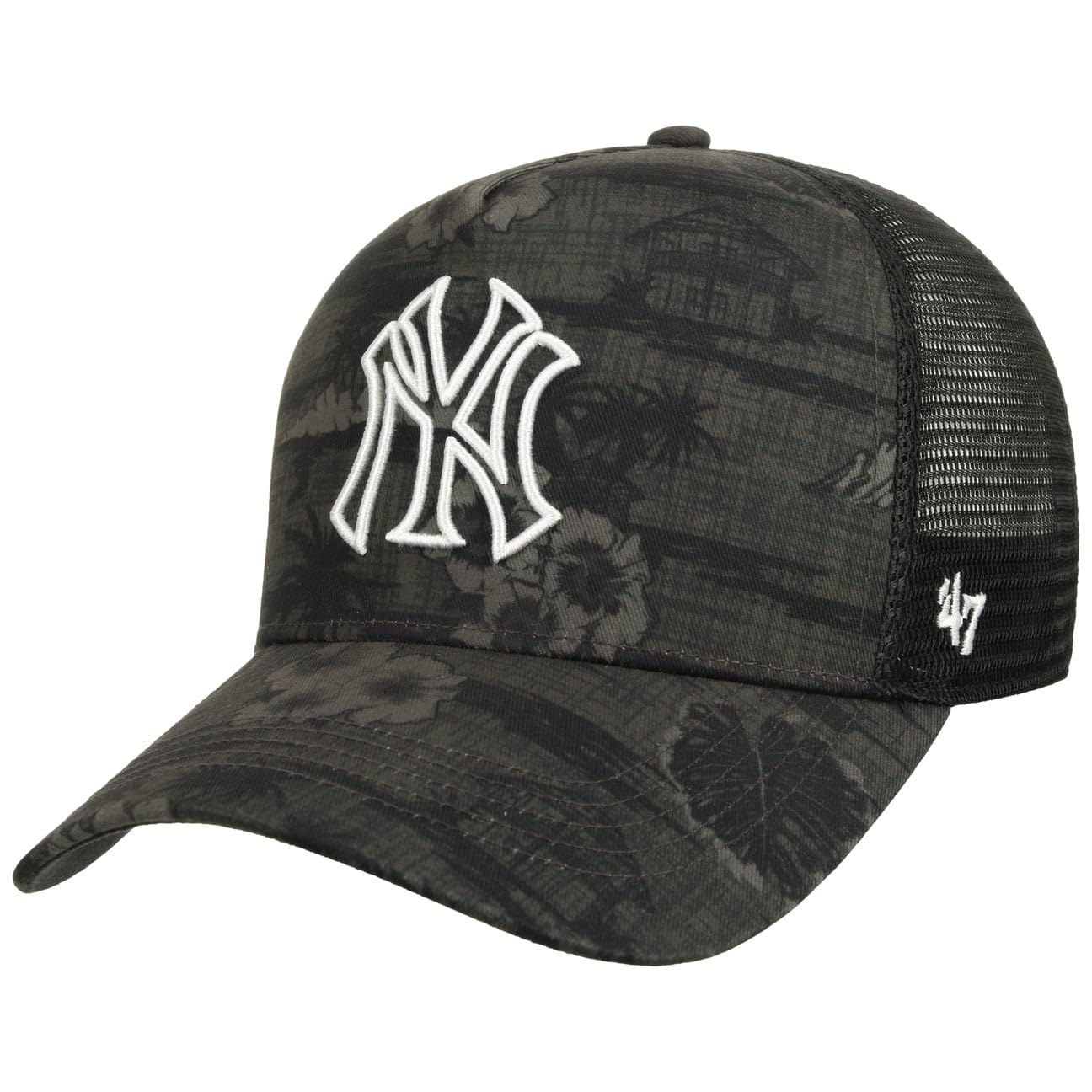 Unisex Charcoal 47 Brand Trucker Cap - Branson Offside New York Yankees