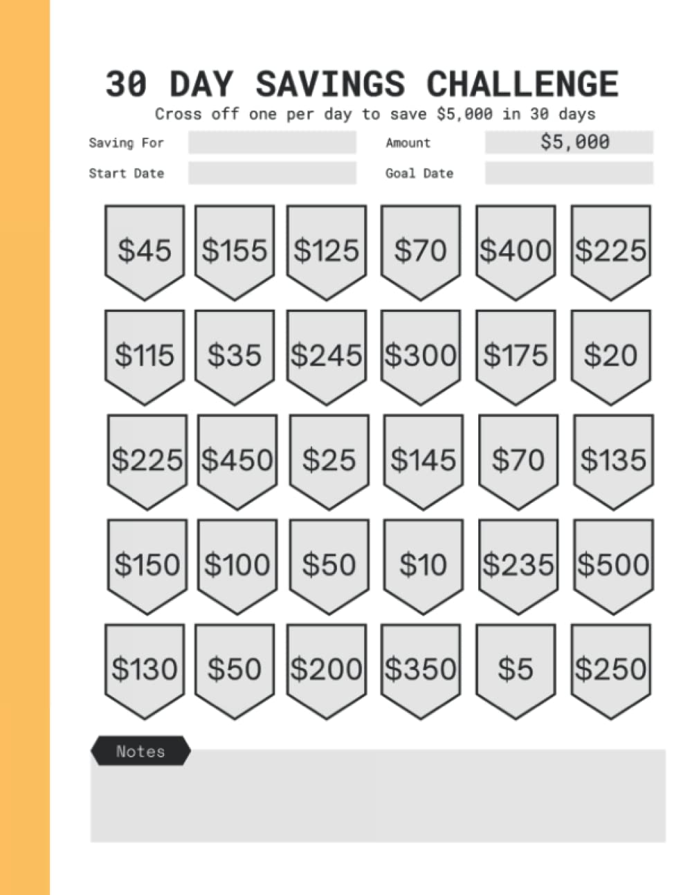 30 Day Money Challenge Tracker: $5k Savings Challenge In A Month - Daily Bingo Money Saving Chart To Help You Save 5,000 Dollars: Creatives, Pretty Butterfly: Amazon.com: Books 30-day-money-challenge-tracker-5k-savings-challenge-in-a-month-daily-bingo-money-saving-chart-to-help-you-save-5-000-dollars-creatives-pretty-butterfly-amazon-com-books