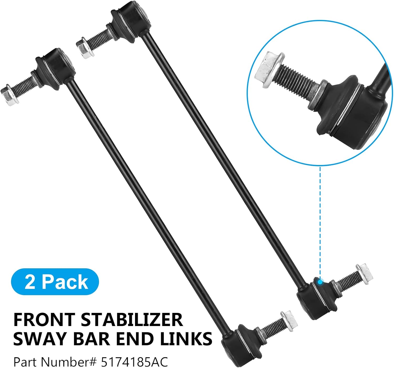 Front Lower Control Arm Kit Fit for Dodge Caliber 2009-2012, Fit for Jeep Compass Patriot 2007-2017 8pcs Suspension Kit with Ball Joints Sway Bars Tie Rods