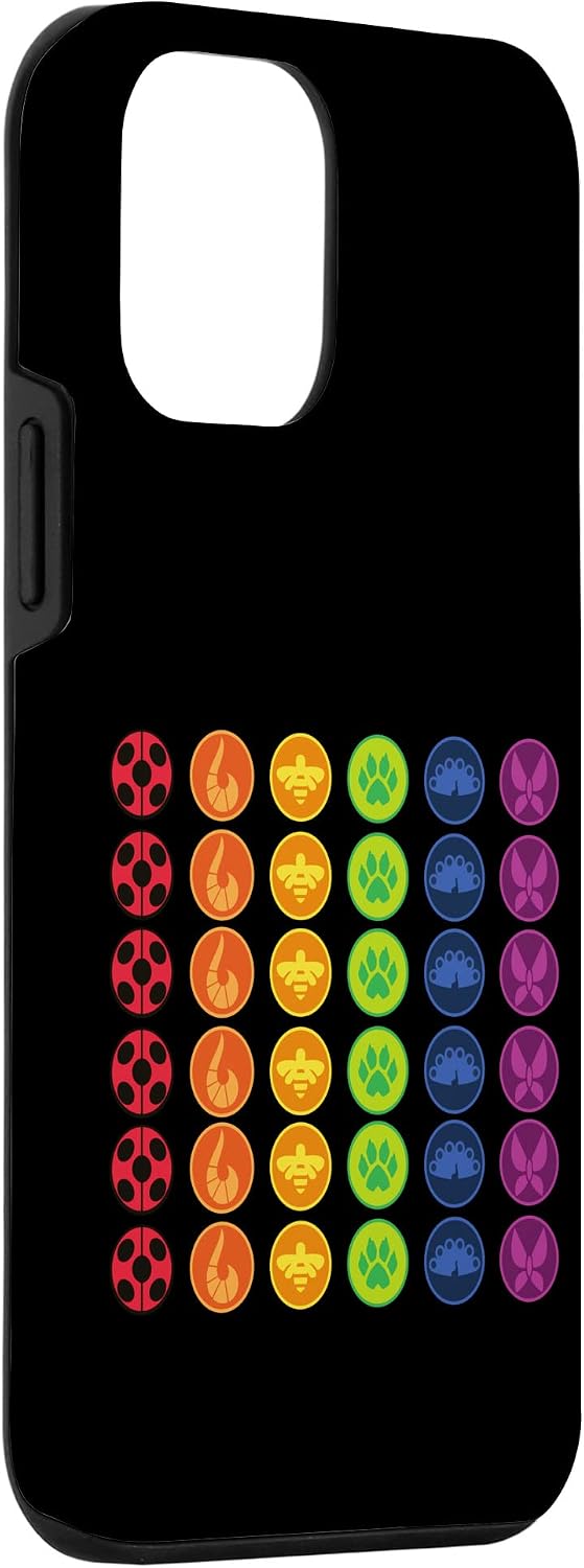 iPhone 12 mini Miraculous Ladybug Rainbow Collection All Heroez icons Case