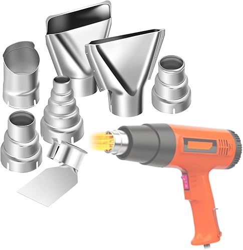 Miniatura 6 de Accesorios de boquilla para pistola de calor, envoltura retráctil TOPINCN para pistola de aire caliente, kit de herramientas de 7 piezas