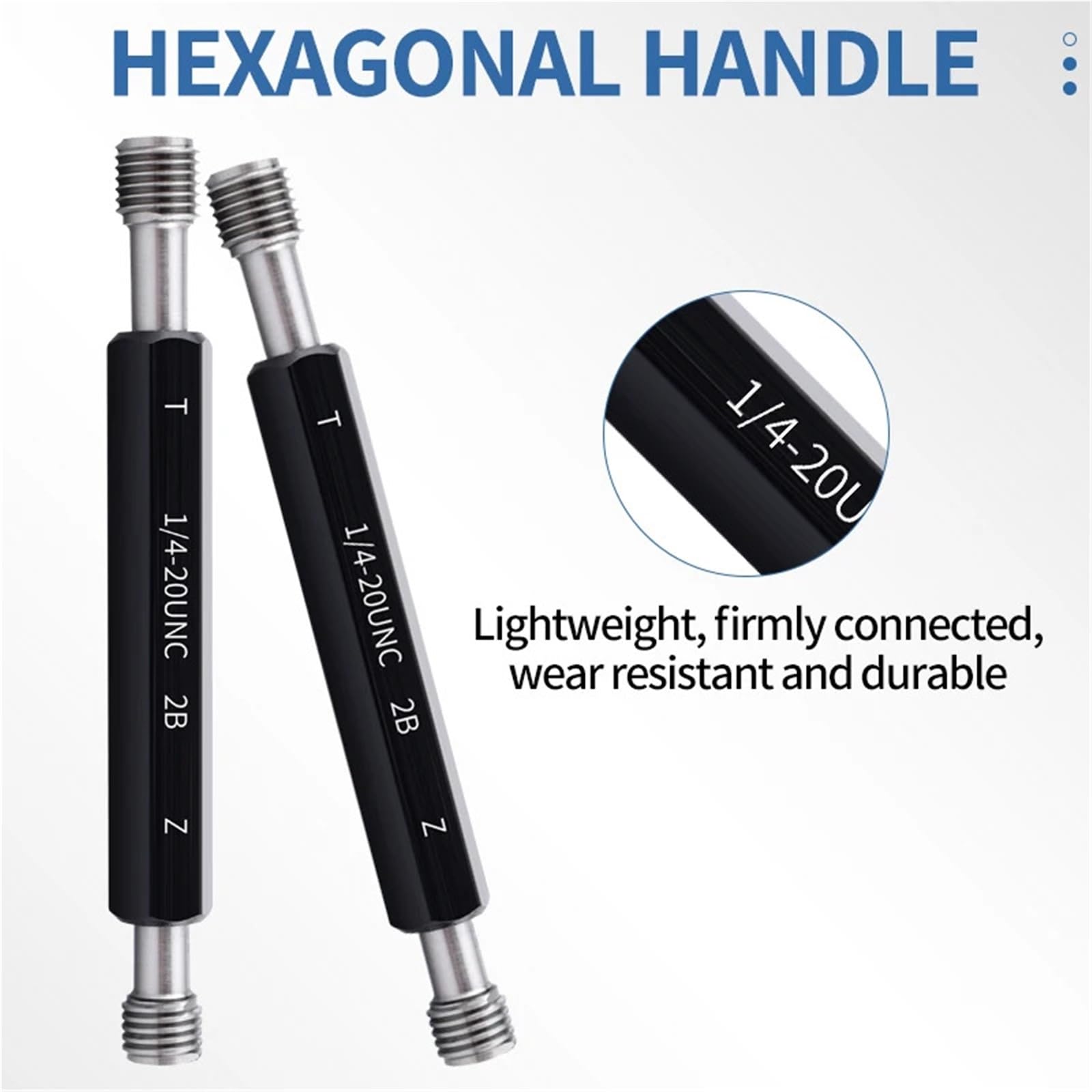 1PCS Steel Mer-cury Gage 2B Metric American Fine Thread Plug Gauge Wholesale UN1/2 9/16 5/8 3/4 11/16(3I4-24UFS-2B)
