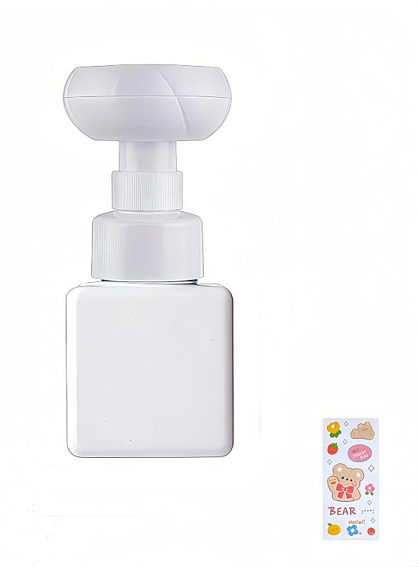 Frasco plástico com bomba espumadora em formato de flor WJCCLYJC, 250 mL