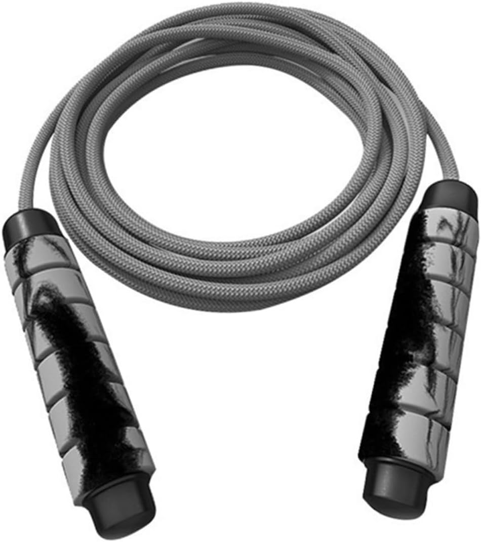 UPKOCH Duplex Bearing Weighted Jump Rope for Adults and Students Grey Skipping Rope for Fitness Training Enhanced Rotation for Speed and Flexibility for Home and Gym Workouts