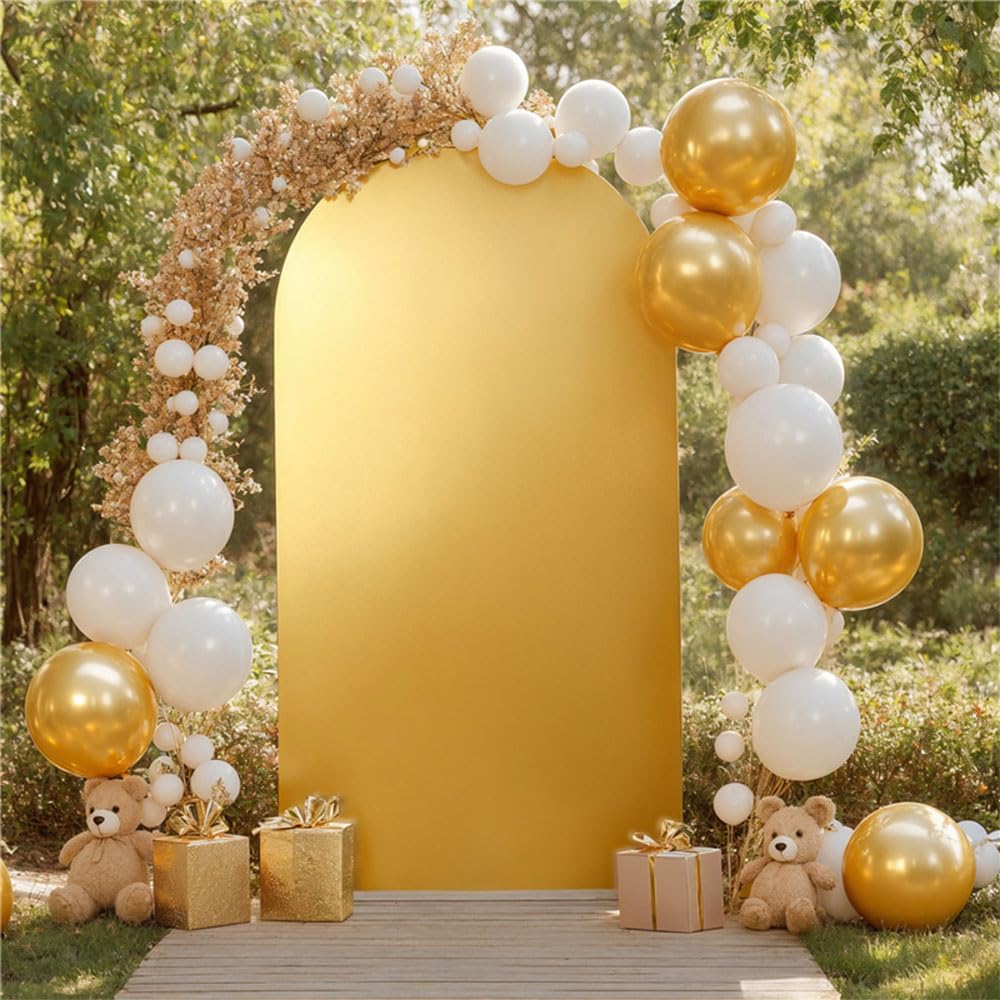 FANSU Sfondo a Forma di Arco, Copertura per Arco Nozze Reversibile, Tinta Unita Copertura per Fondale per Matrimoni Cerimonie Feste di Compleanno Baby Shower (Azzurro,6FT / 80x180cm FANSU Sfondo a Forma di Arco, Copertura per Arco Nozze Reversibile, Tinta Unita Copertura per Fondale per Matrimoni Cerimonie Feste di Compleanno Baby Shower (Azzurro,6FT / 80x180cm
