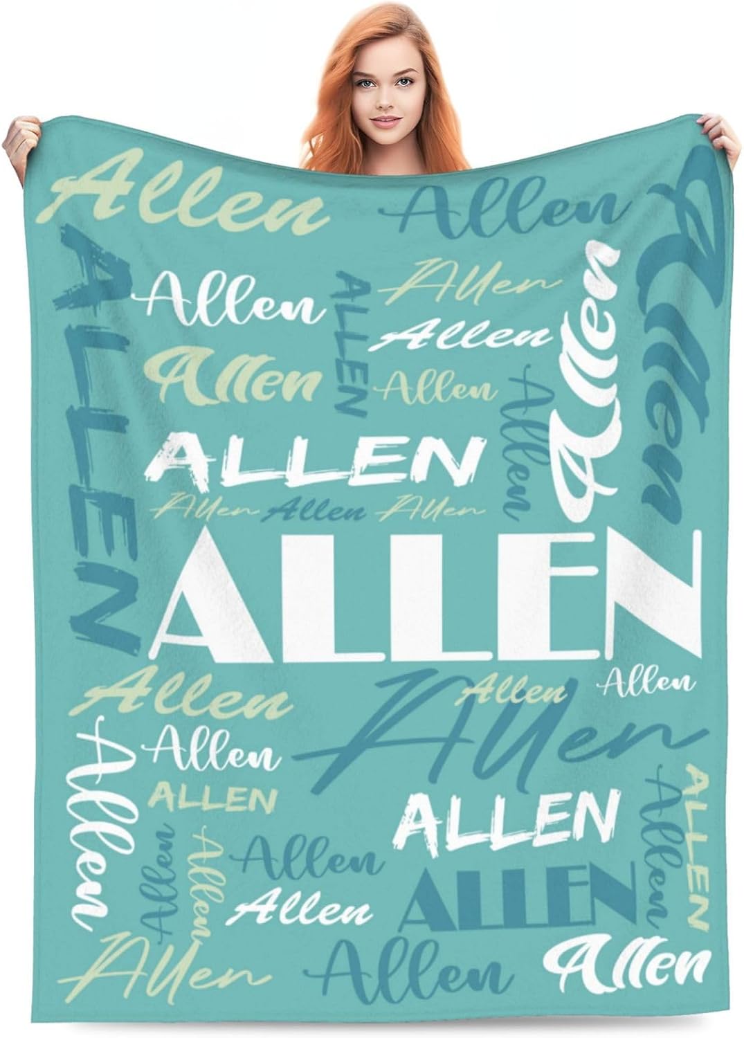 Personalized Blankets with Name Custom Blanket for Kids Personalized Baby Kids Adults Blanket Customized Name Blankets and Throws Unique Personalized Birthday Gifts for Boys&Girls