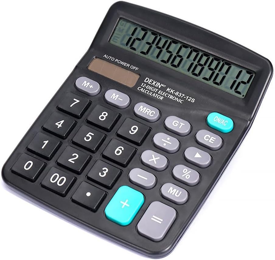 Office Supplies, Solar Calculator, Power Supply, 12 Bit Large Display Screen, Accounting Computer, Cross-Border