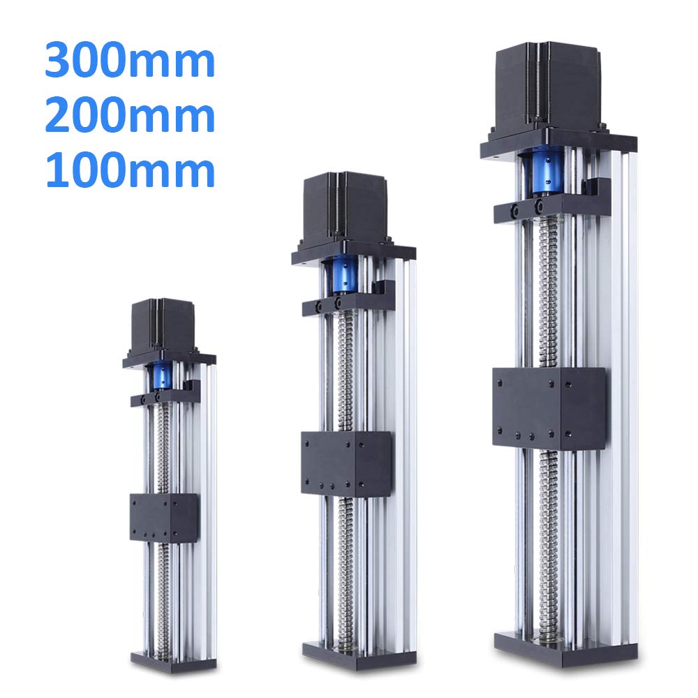 Linear Stage Actuator 100mm Linear Guide Rail Ball Screw Linear Rail Motion Slide W/Nema 57 Stepper Motor