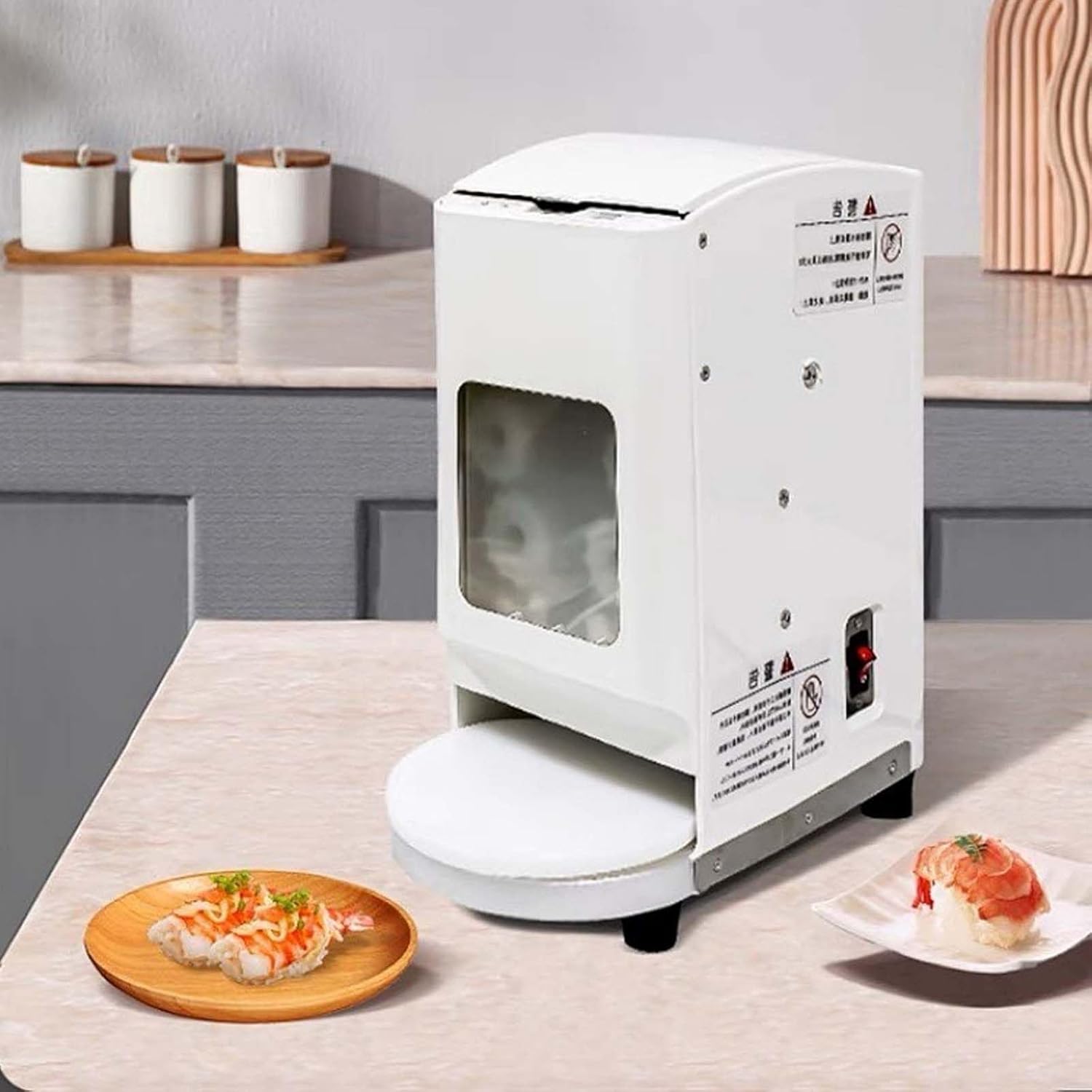 DIY Onigiri Rice Ball Mold,Rice Roll Roller Making Kit, Automatic Onigiri Mold,Seaweed Rice Wrapping Machine