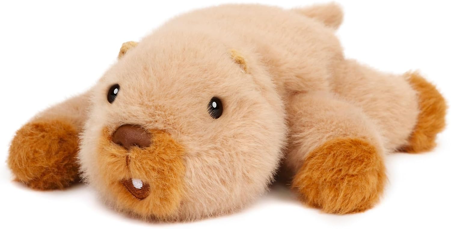 Adorable Beaver Stuffed Animal Soft Beaver Plush Toy Cute Birthday Gifts for Boys Girls Kids Toddlers