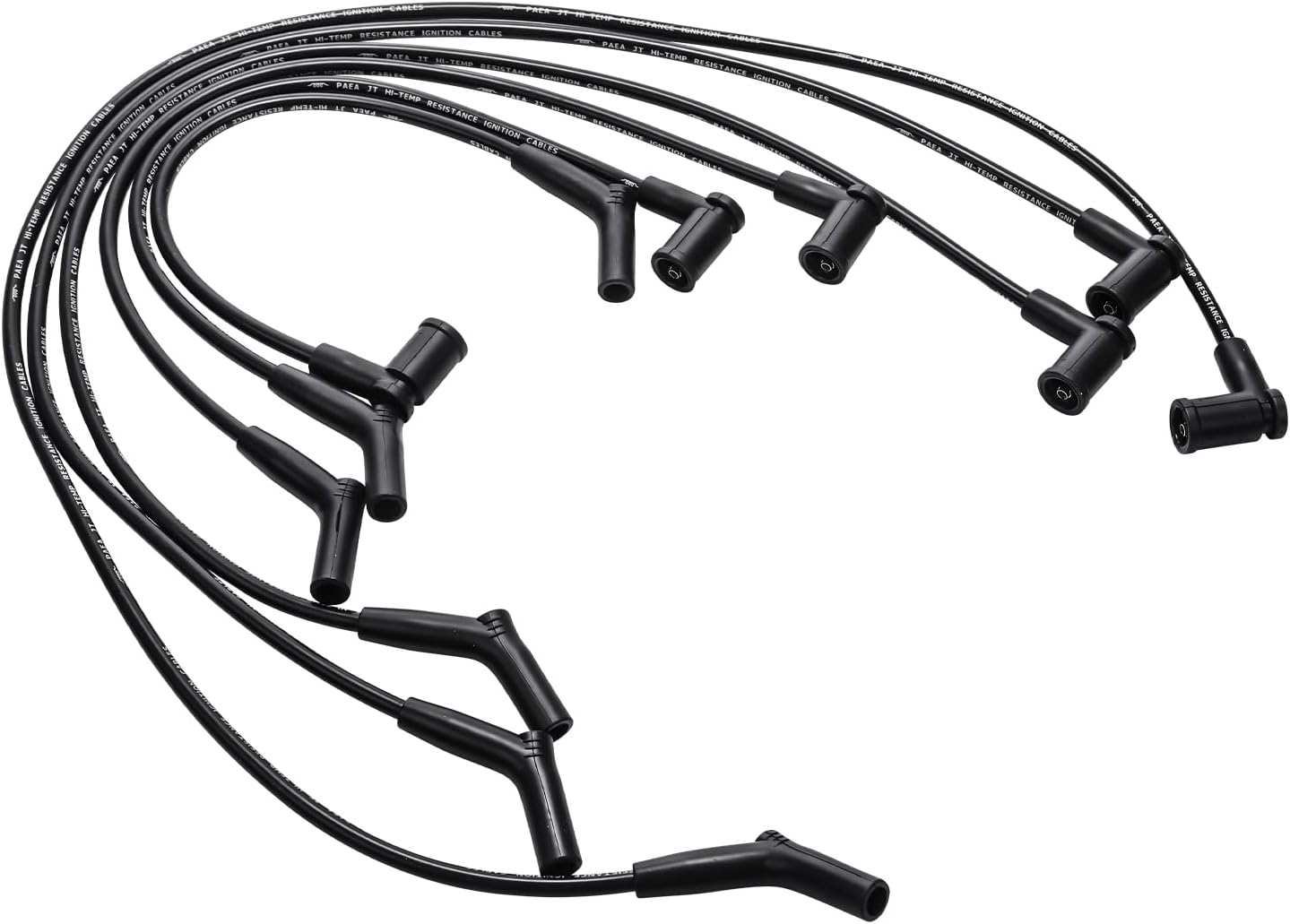 Ignition Spark Plug Wires Compatible with Ford Ranger V6 3.0L 2001-2002, Compatible with Mazda B3000 2001-2005 Replaces# 671-6109, 1F21-18-140, 1U2Z 12259-EA, AJ03-18-100 (Set of 6)
