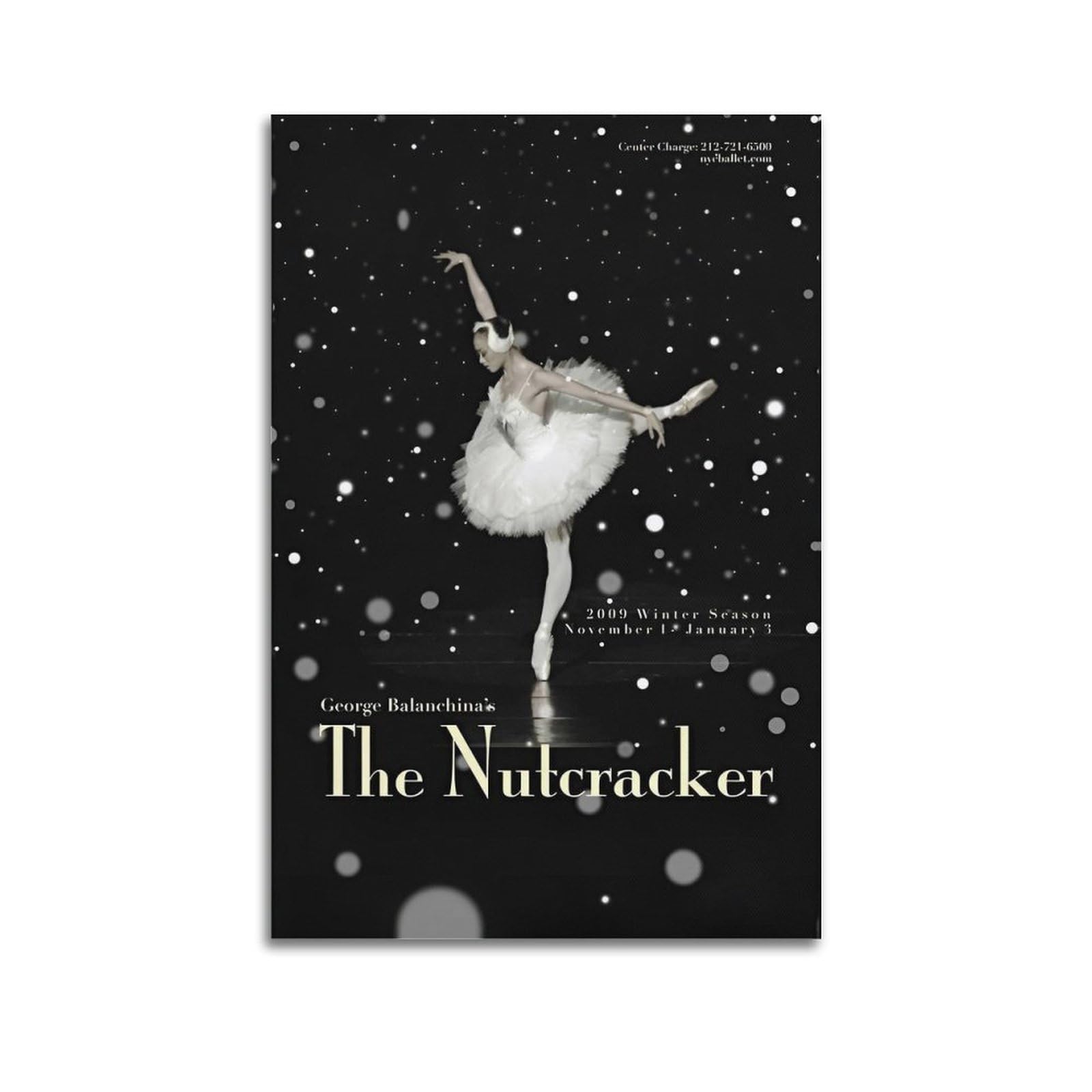 KYTIN Artistic Dance Poster The Nutcracker Ballet Decorative Painting Canvas 16x24inch(40x60cm)