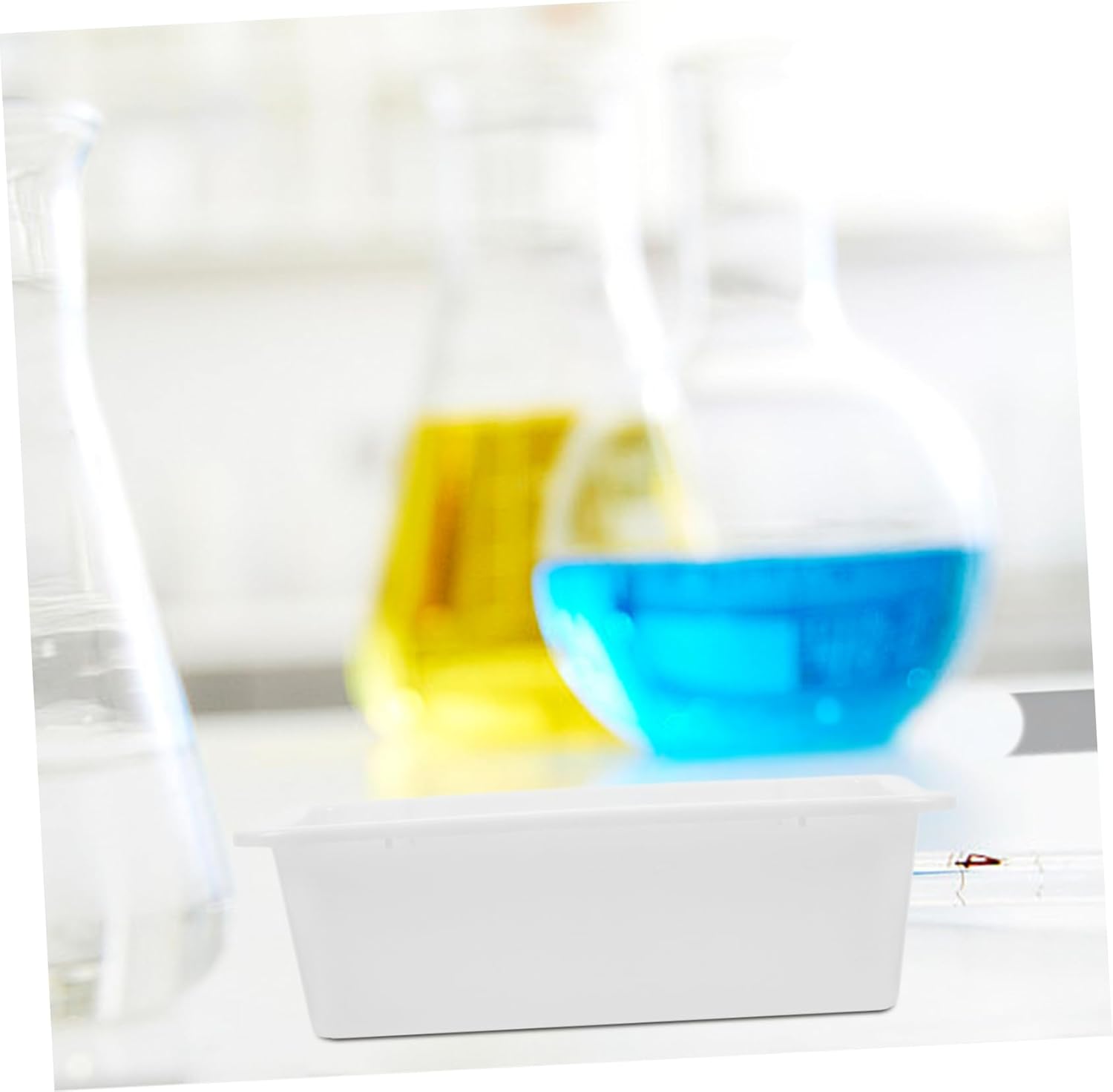 5pcs Laboratory Experiment Tray Deep Multi-Functional Chemical Reagent Storage Tray Leak Pan for Acid and Alkali Resistance for Organized Laboratory Supplies