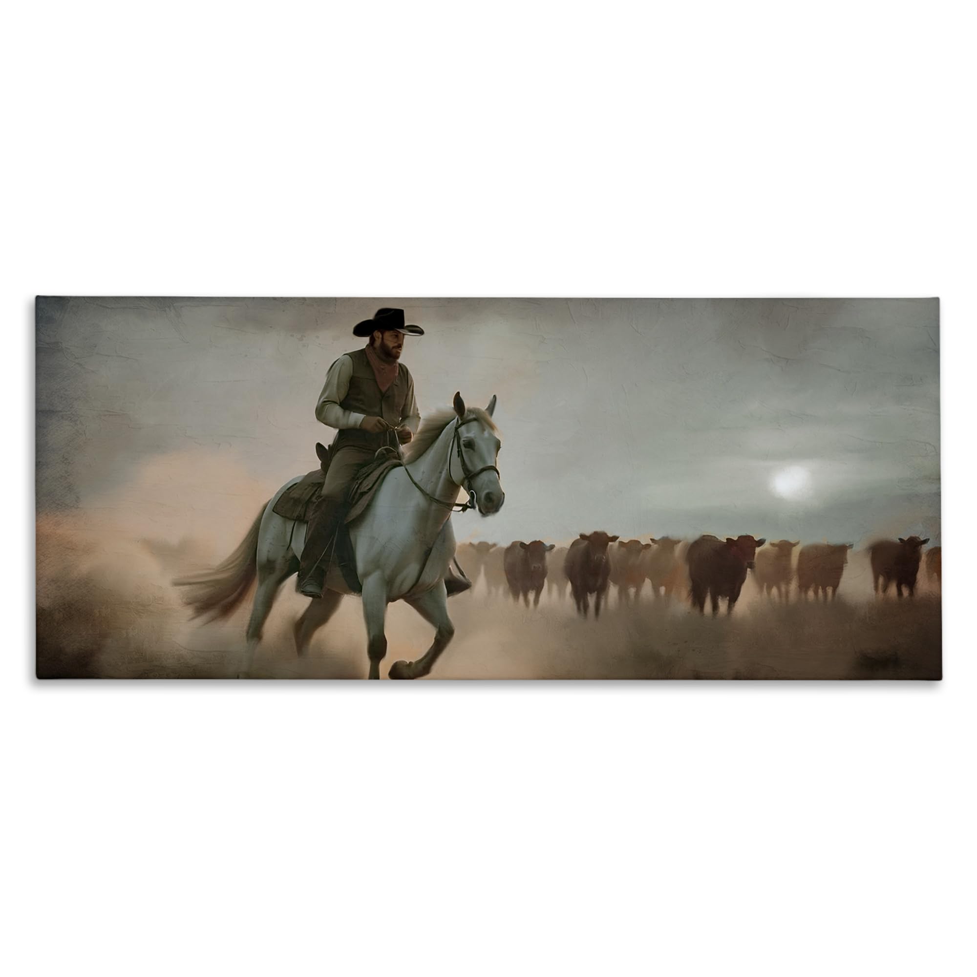 Stupell Industries Unframed 'Home Bound Cowboy'| Canvas Art