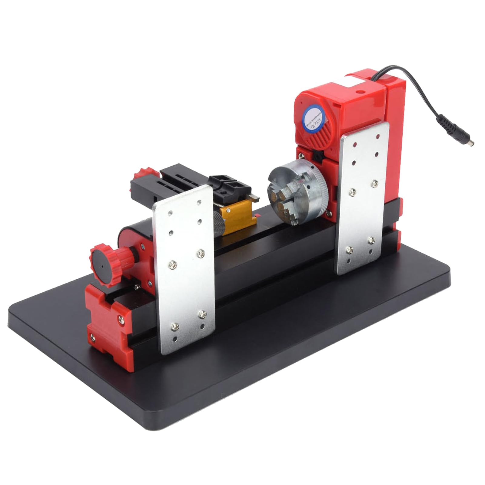 Klanata Mini Metal Lathe, Motorized Lathe Machine DIY Power Tool, 20000rpm 24W Z20002 US Plug for Hobbyists (100-240V)