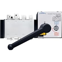 ATS Dual Power Automatic Transfer Switch, 4P 160A Electrical Selector Manual Transfer Switch 400V AC 2 Input 1 Output