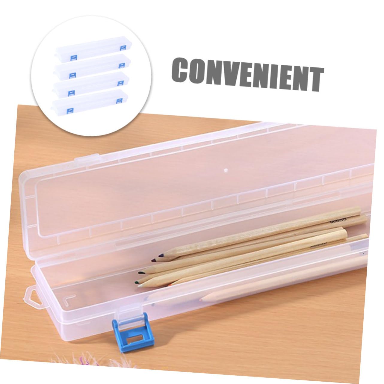 Uonlytech 4 Set Astuccio Per Pennelli Trasparente Chiaro Custodia Per Pennelli Organizer Per Contenitore Di Stoccaggio Mestiere Pittura Piccolo Plastica 4 Pezzi*4