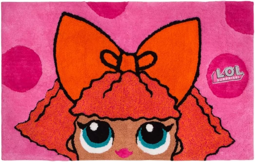 FrancoLOL Surprise! Glitter Queen Kids Room Non Slip Area Rug, 30" in x 48" in, (Official Licensed Product)