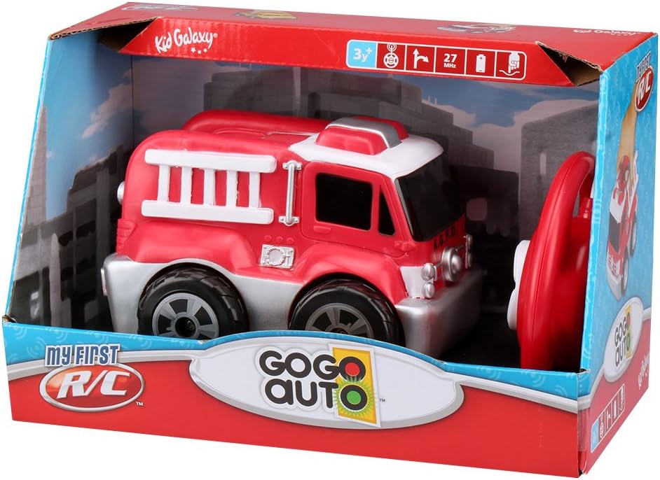 Kid Galaxy My First RC Fire Truck. Toddler Remote Control Toy, Red, 49 MHz