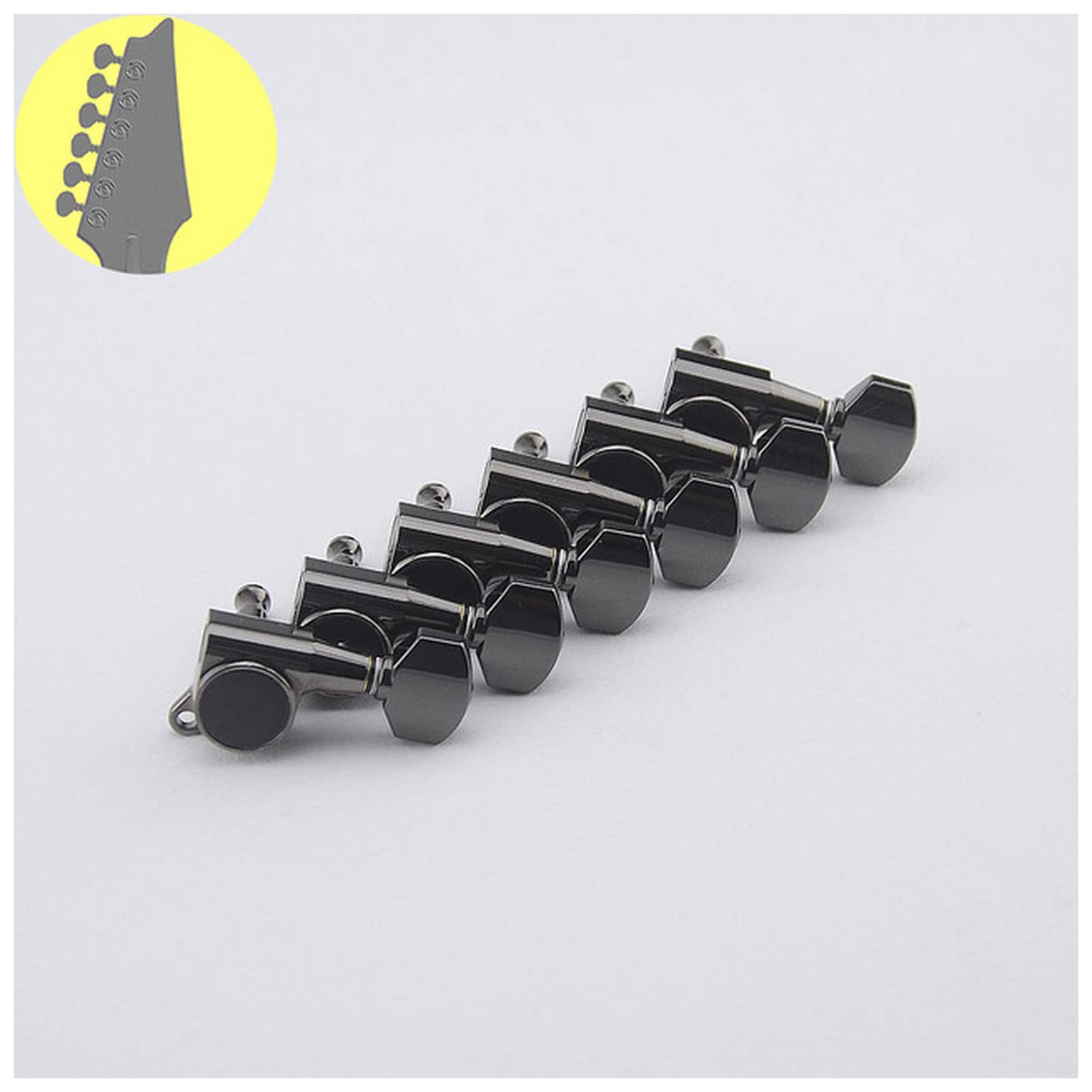 Afinador De Guitarra 1 Juego 6/7/8 Strings Original Guitar Guitar Machine Heads Sintonizadores Afinador De Guitarra Electrica (Size : CK R6)