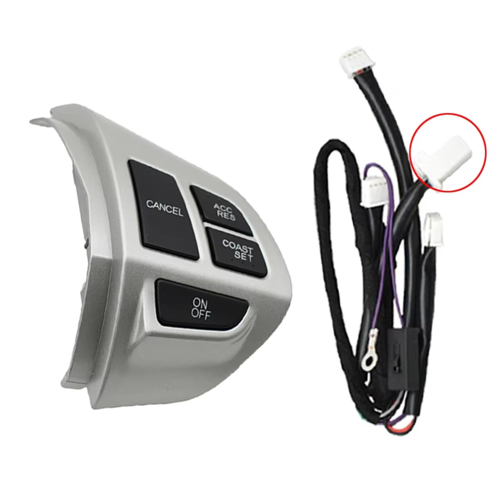 Compatible Con Mitsubishi Para ASX 2007-2012 Para Pajero Para Montero Sport KH 2008-2015 Interruptor De Volante De Coche Botón De Control De Crucero Piezas volante(Right-wire)