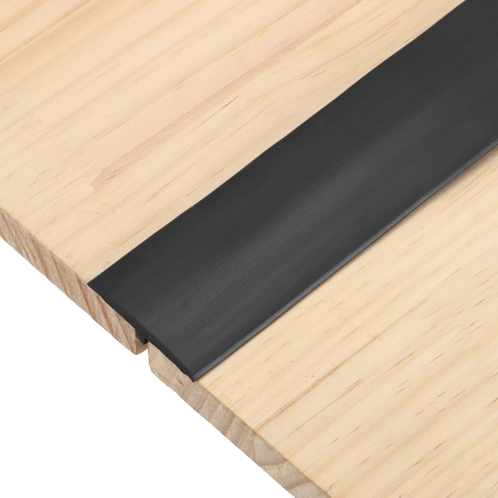 sourcing map T-Molding Transition Strips, 150cm x 4cm (L x W) PVC, Black
