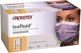 Crosstex CR-GCILV Isofluid Earloop Mask Lavender (Pack of 50)