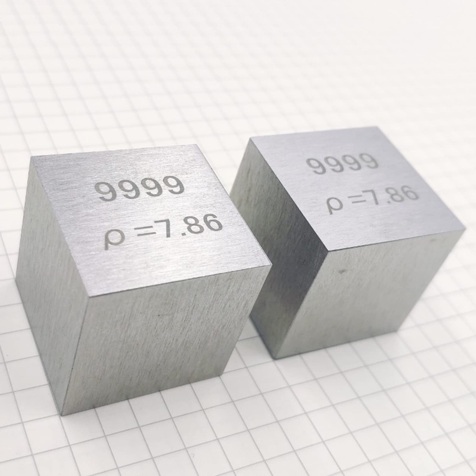 Cube En Fer Pur 99,95% - 25,4 Mm (1 Pouce), 128 G - Objet De Collection, éducation Ou Cadeau Scientifique