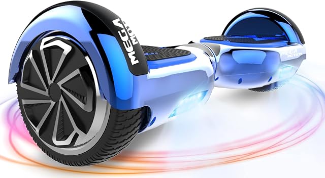 MEGA MOTION Hoverboards, Hoverboards for kids, 6.5 Inch Two-Wheel Self Balancing Hoverboard with Bluetooth Speaker Hoverboards for Kids, with LED lights, Bluetooth speakers, gift for children
