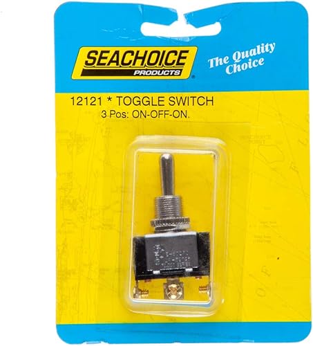 Miniatura 7 de Seachoice Interruptor de palanca de barco de 3 posiciones, encendido/apagado/encendido