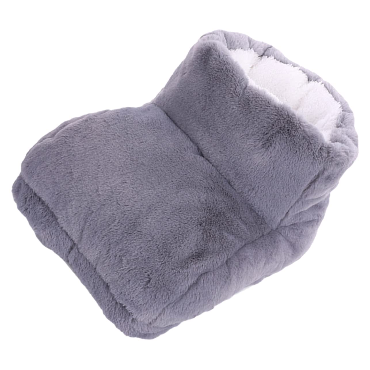 FOMIYES Foot Warmer Feet Warmers for Men Heating Pad Supplies Electric Heated Slippers Legs Heated Shoes Foot Spa Heel Foot Heater Toe While Releasing Feet Warmers for Women Plush Grey
