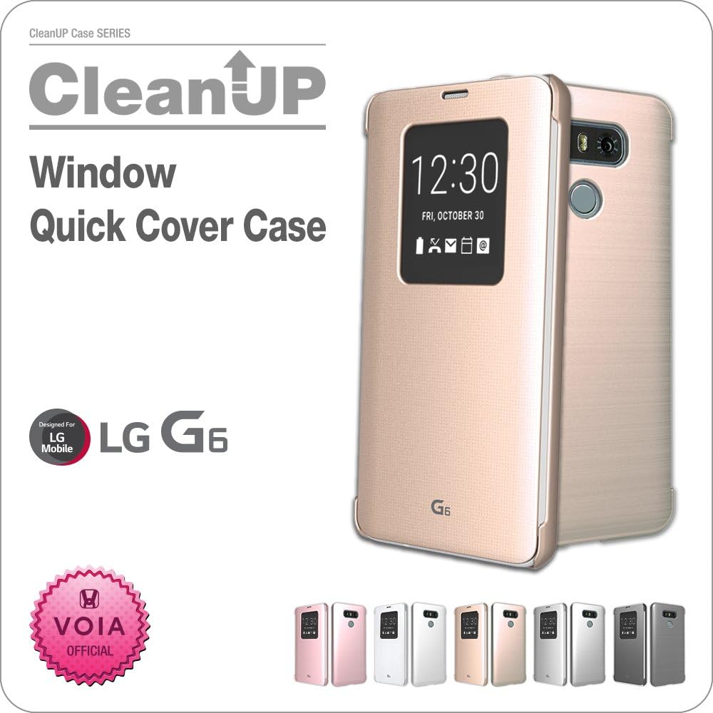 VOIA LG G6 Window Quick Cover Case (Pink)