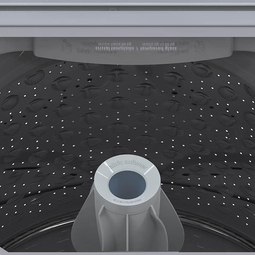 Close-up of the Mabe LMA70215WBAB0 washer control panel