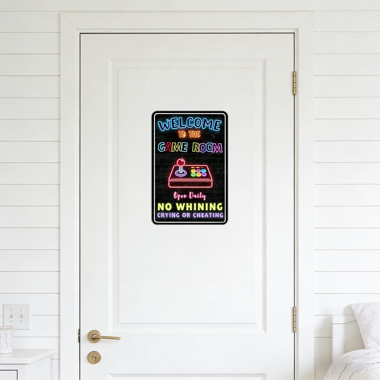 Gamer Room Decor Metal Sign for Boys, Gaming Wall Decor, Game Room Wall Art Signs, Teen Boys Bedroom Video Game Decor Accessories image 2